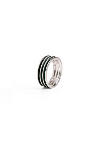 unique men silver band ring by lacuna jewelry