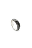 punk screw silver ring for men by lacuna jewelry