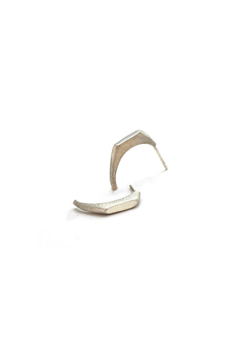 sterling silver stud hoop bar earrings for casual everyday look by lacuna jewelry