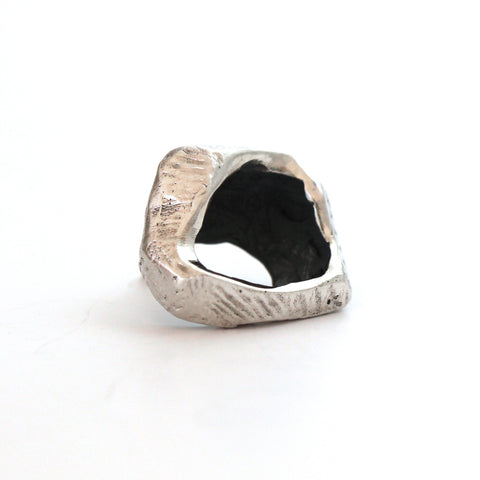 contemporary sterling silver lapel pin brooch by lacuna jewelry