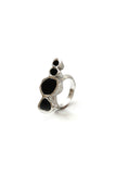 contemporary chunky silver ring by lacuna jewelry