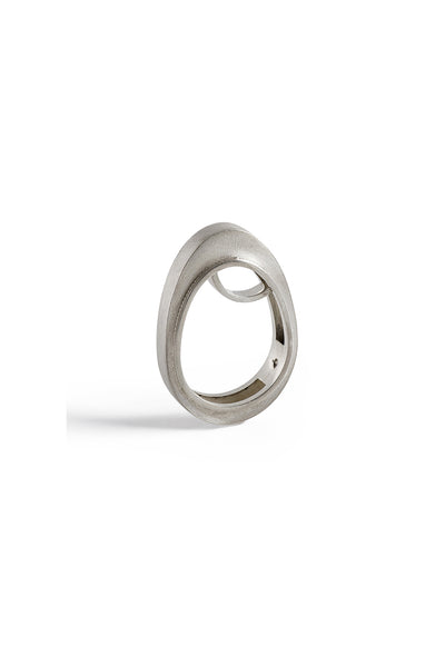 contemporary sterling silver ring by lacuna jewelry