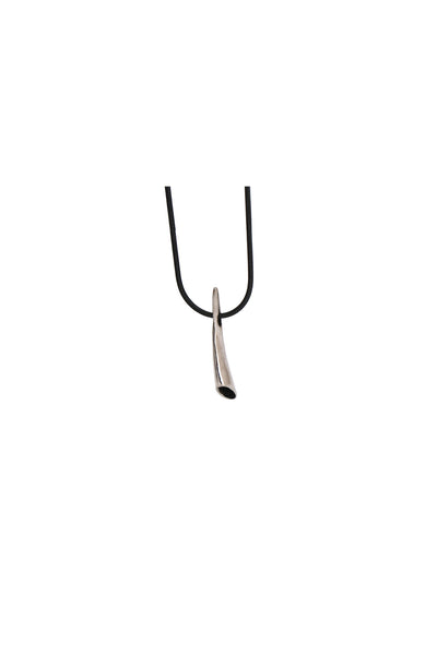 unisex silver pang pendant necklace
