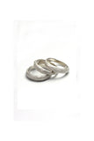 raw texture natural silver stocking ring bend by lacuna jewelry