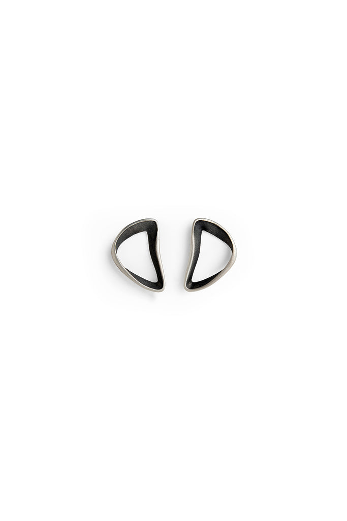 Simple minimalist stud earrings, casual silver earrings by lacuna jewelry