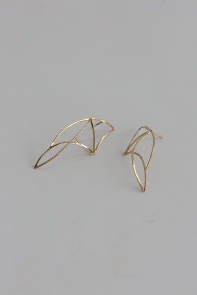 14K YELLOW GOLD WIRE EARRINGS