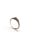 simple raw dainty sterling silver ring by lacuna jewelry