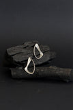 unique natural organic oxidized silver earrings by lacuna jewelry