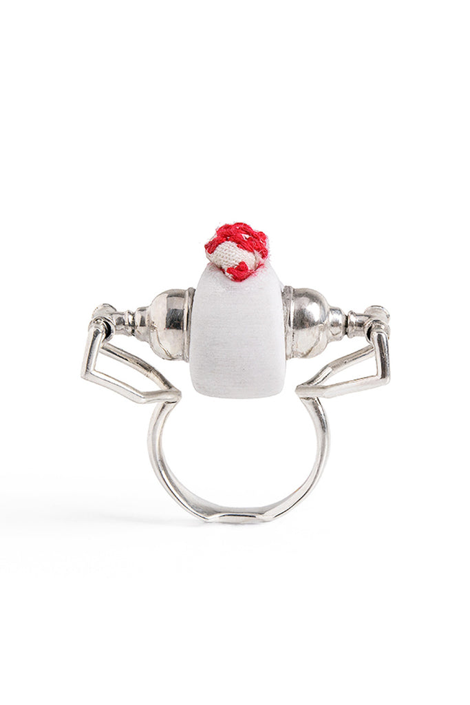contemporary ring, statement ring, novelty ring, artistic ring, chunky ring, lacuna jewelry, yafit ben meshulam, made in israel