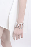 contemporary bracelet, white bracelet, unique bracelet by lacuna jewelry, yafit ben meshulam