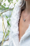 Unique dainty Silver charm pendant necklace for women by lacuna jewelryraw dainty silver charm pendant necklace 