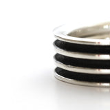 unique elegand silver wedding ring band for men by lacuna jewelry